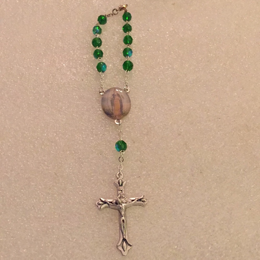 Italian rosary Saint Jude pendent